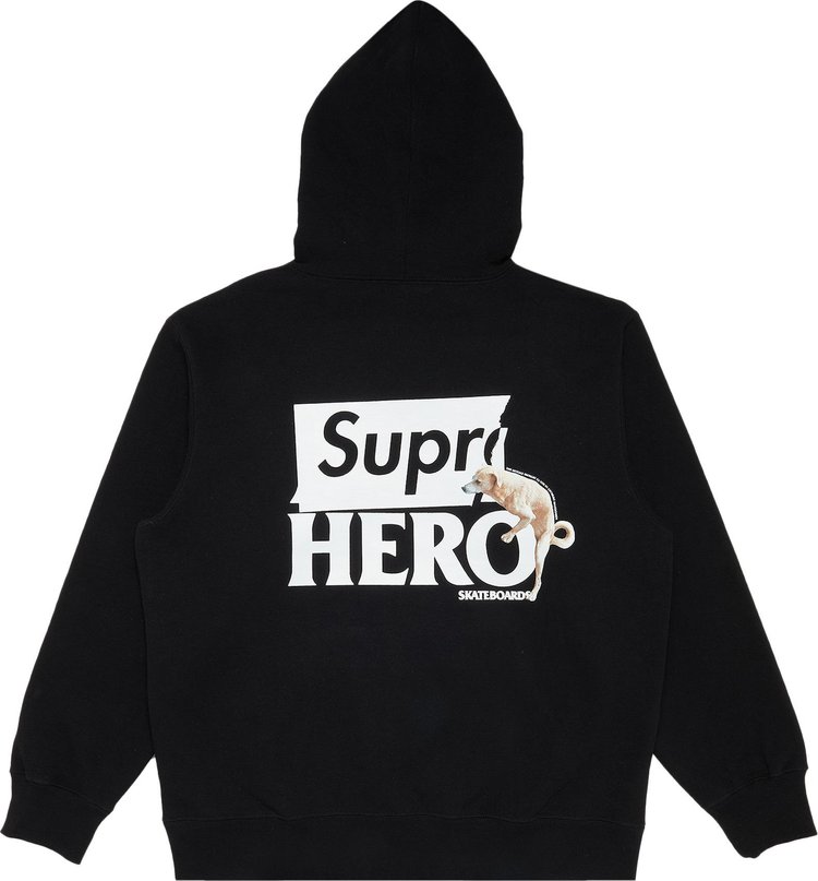 Supreme x ANTIHERO Hooded Sweatshirt Black