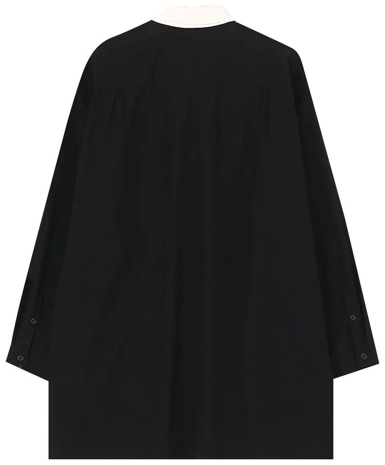Yohji Yamamoto Pour Homme Tab Spare Collar Shirt Black