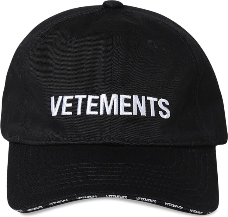 Vetements Iconic Logo Cap Black