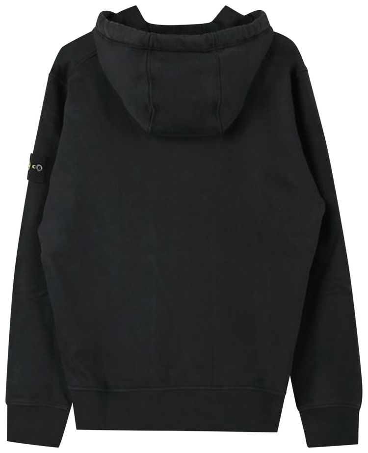 Stone Island Felpa Zipped Hoodie Black