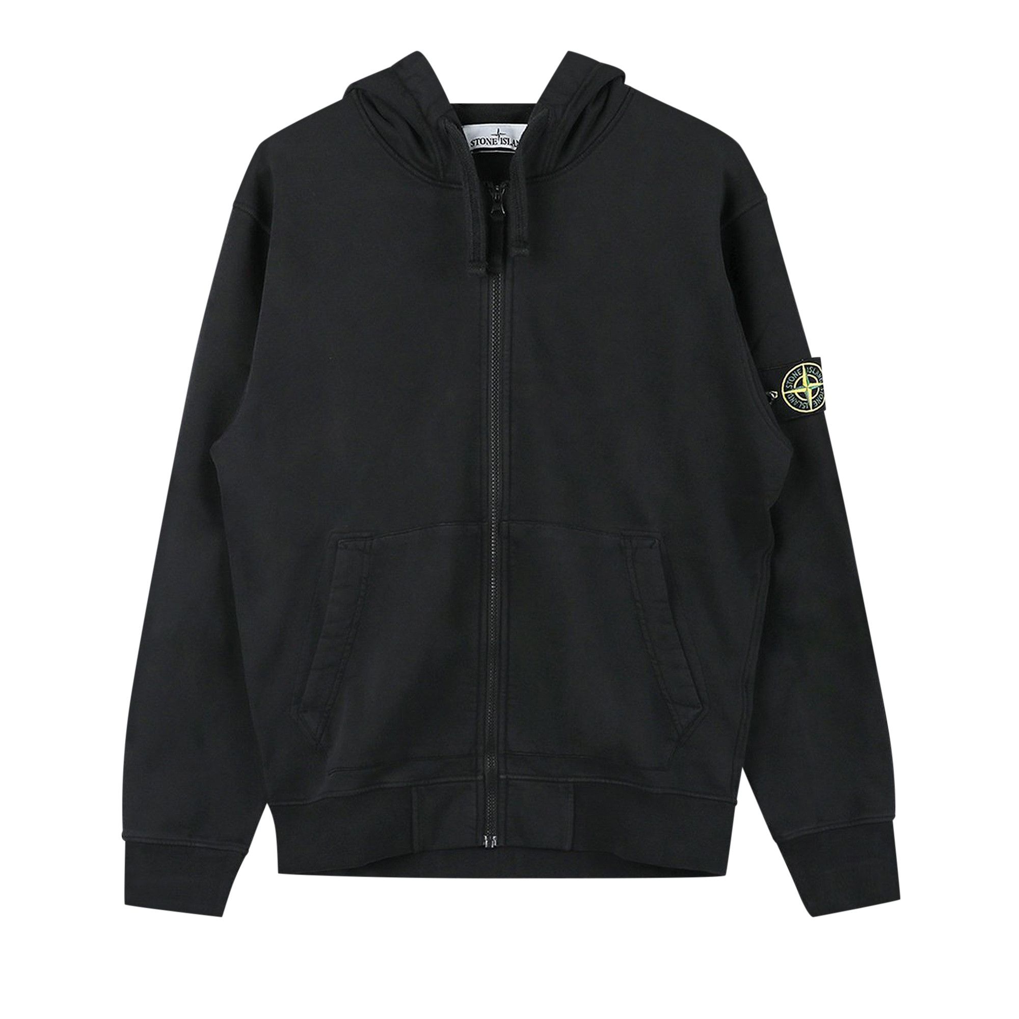 Buy Stone Island Felpa Zipped Hoodie Black 101564251 A0029