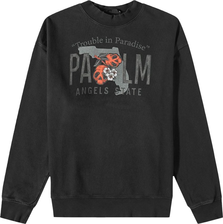 BEAR CREW SWEATSHIRT in black - Palm Angels® Official