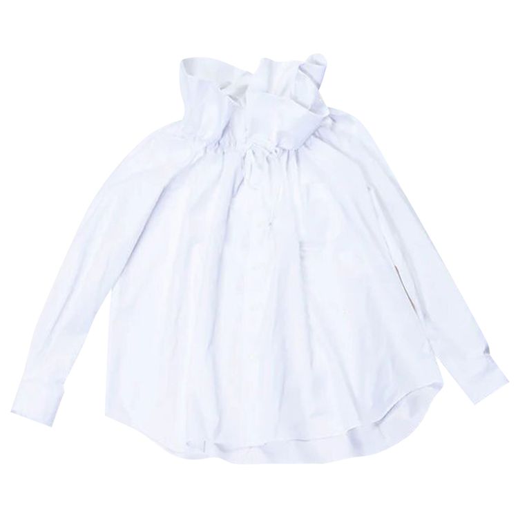 Comme des Garcons Ruffled Collar Blouse White