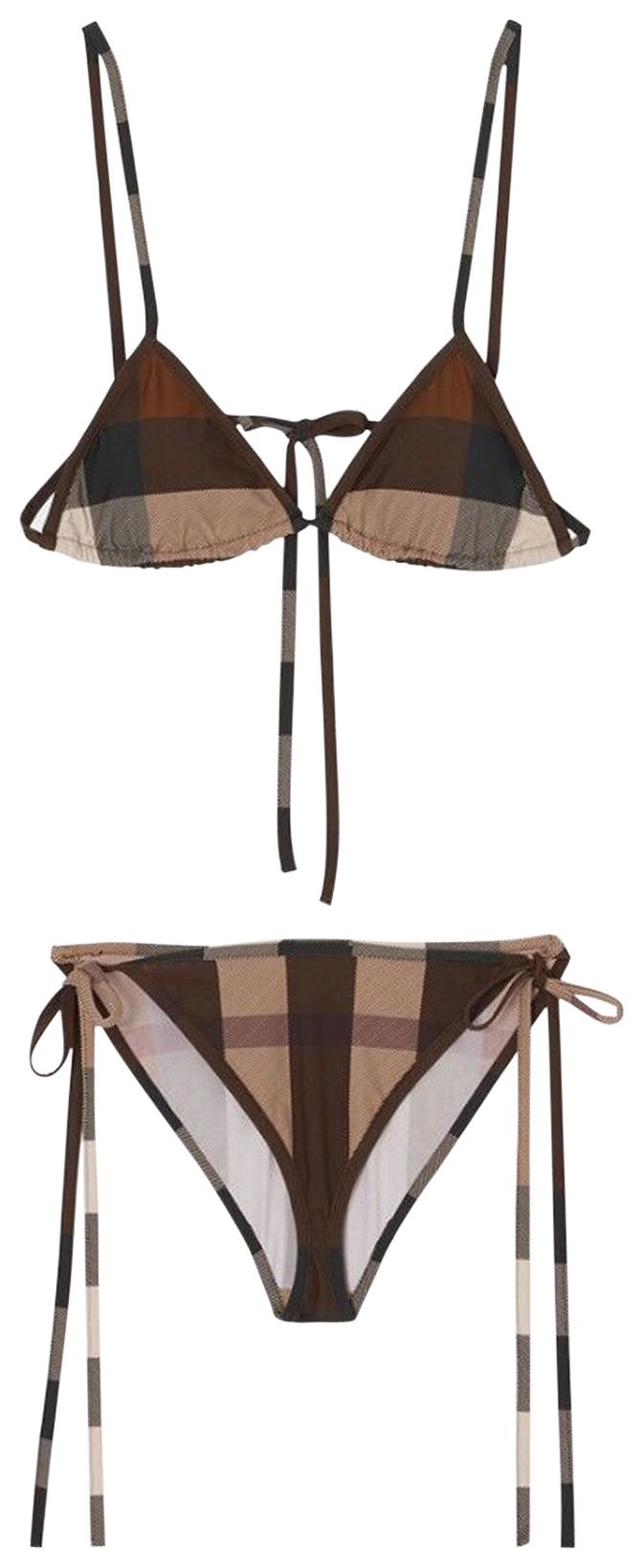 Buy Burberry Triangle Bikini Set 'Birch Brown' 8069988 GOAT
