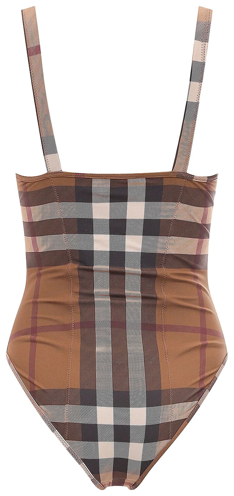 Burberry Vintage Check One Piece Swimsuit Birch Brown