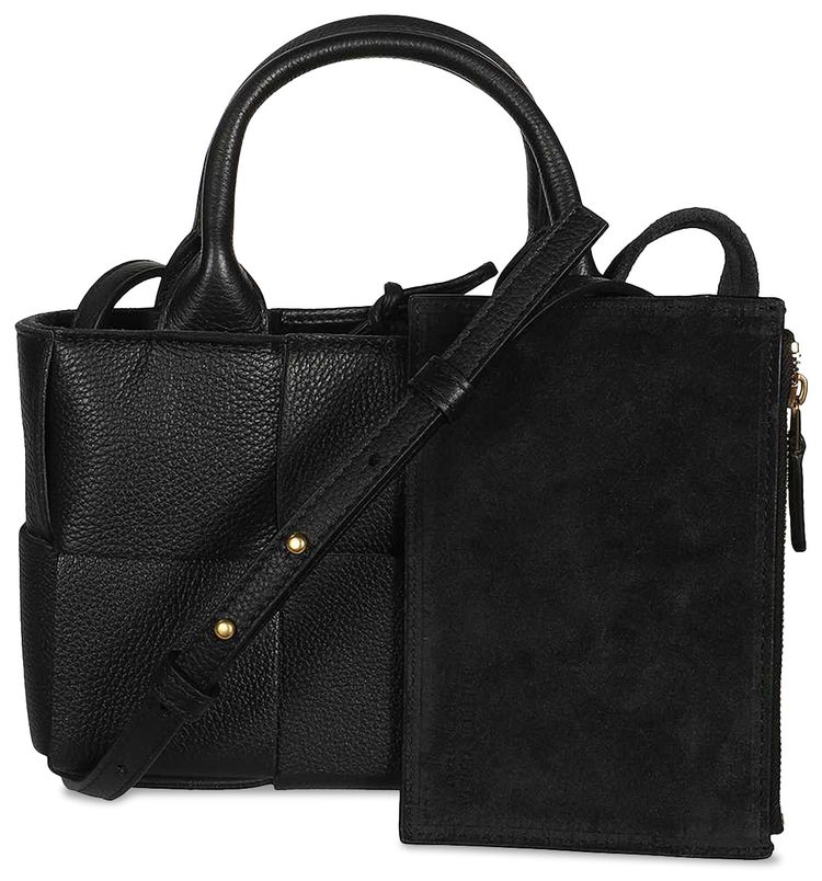 Bottega Veneta Candy Arco Tote Bag BlackGold