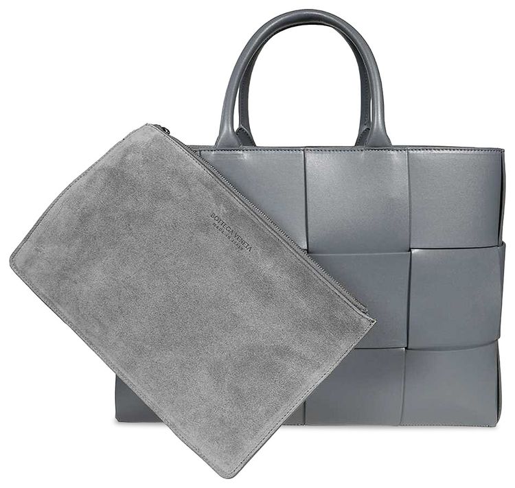 Bottega Veneta Medium Arco Tote Bag ThunderSilver
