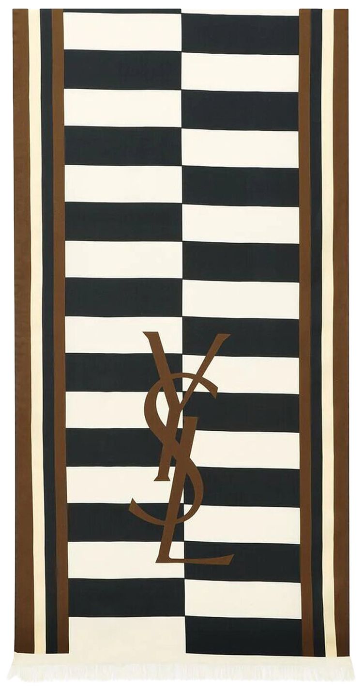 Saint Laurent Cassandre Scarf Black