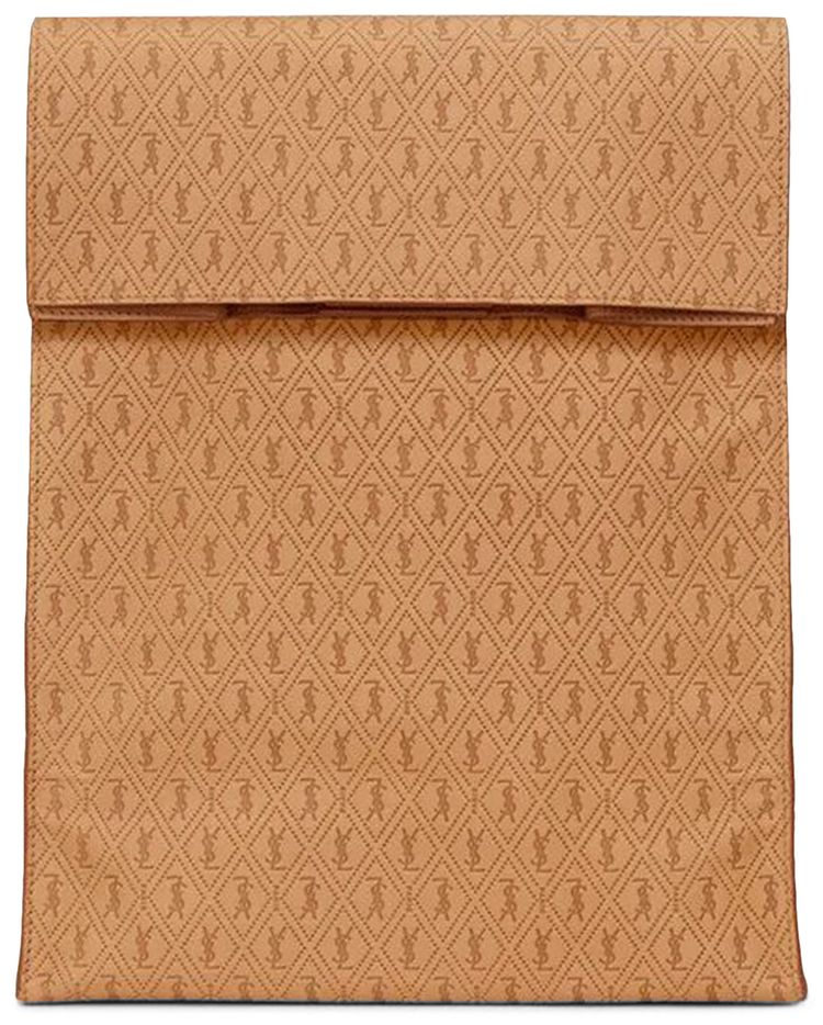 Saint Laurent Monogram Deli Paper Bag Vintage Brown