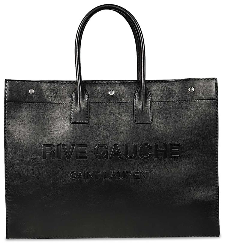 Saint Laurent Rive Gauche Large Tote Bag Black