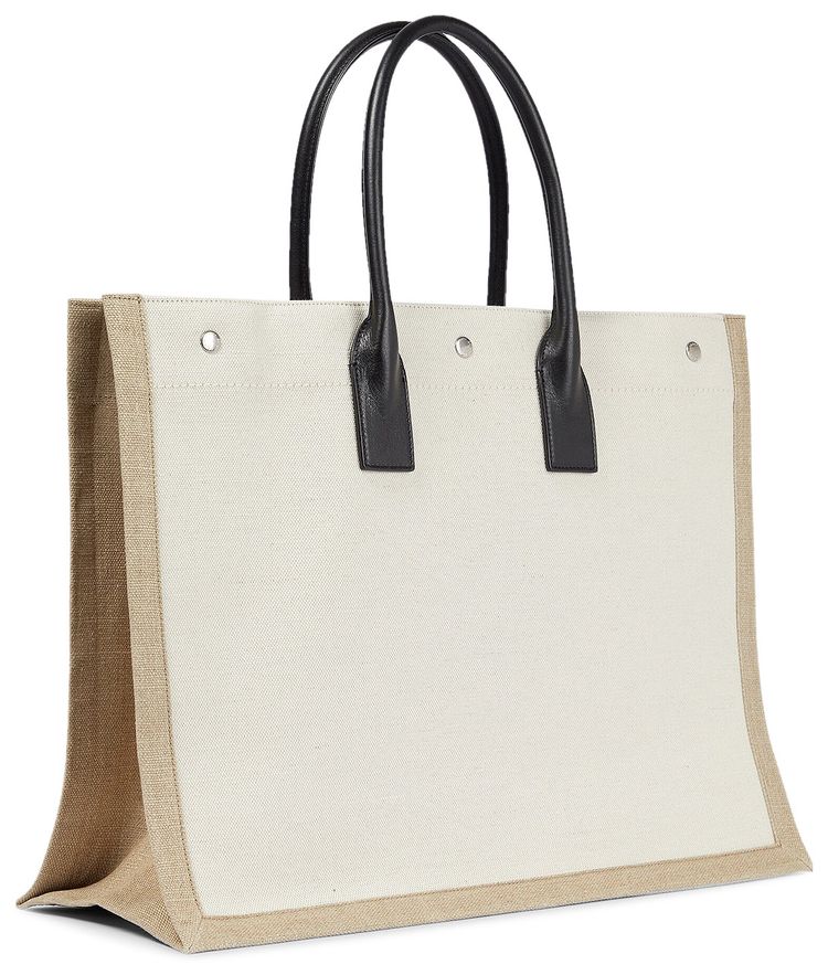 Saint Laurent Rive Gauche Tote Bag White