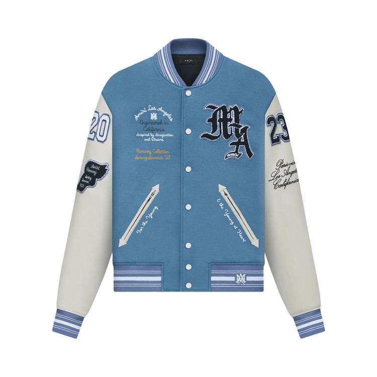 Ami-M Shirt Jacket - Washed Blue Jay