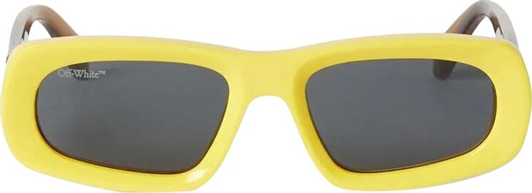 Off White Austin Sunglasses YellowDark Grey