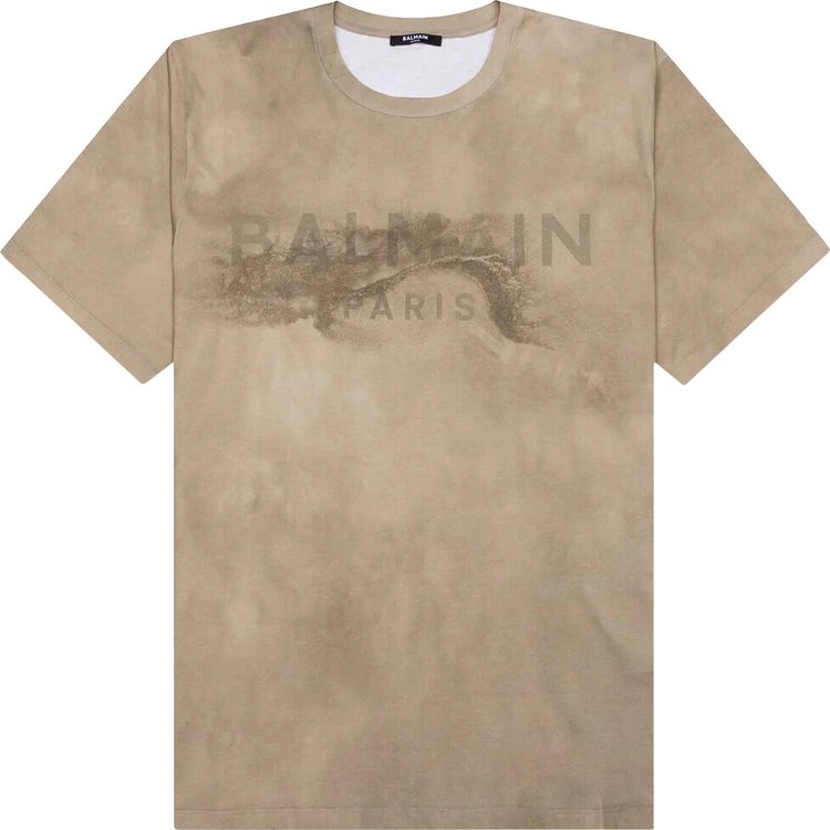 Balmain Logo Printed T-Shirt 'Molt/Sand'