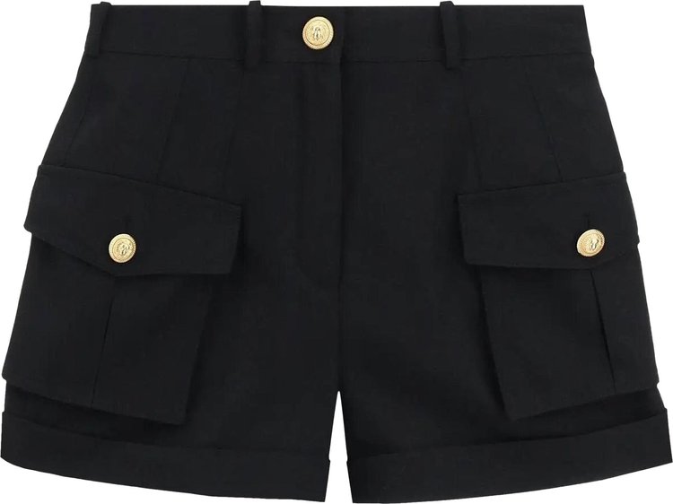 Balmain Grain De Poudre Cargo Shorts 'Black'