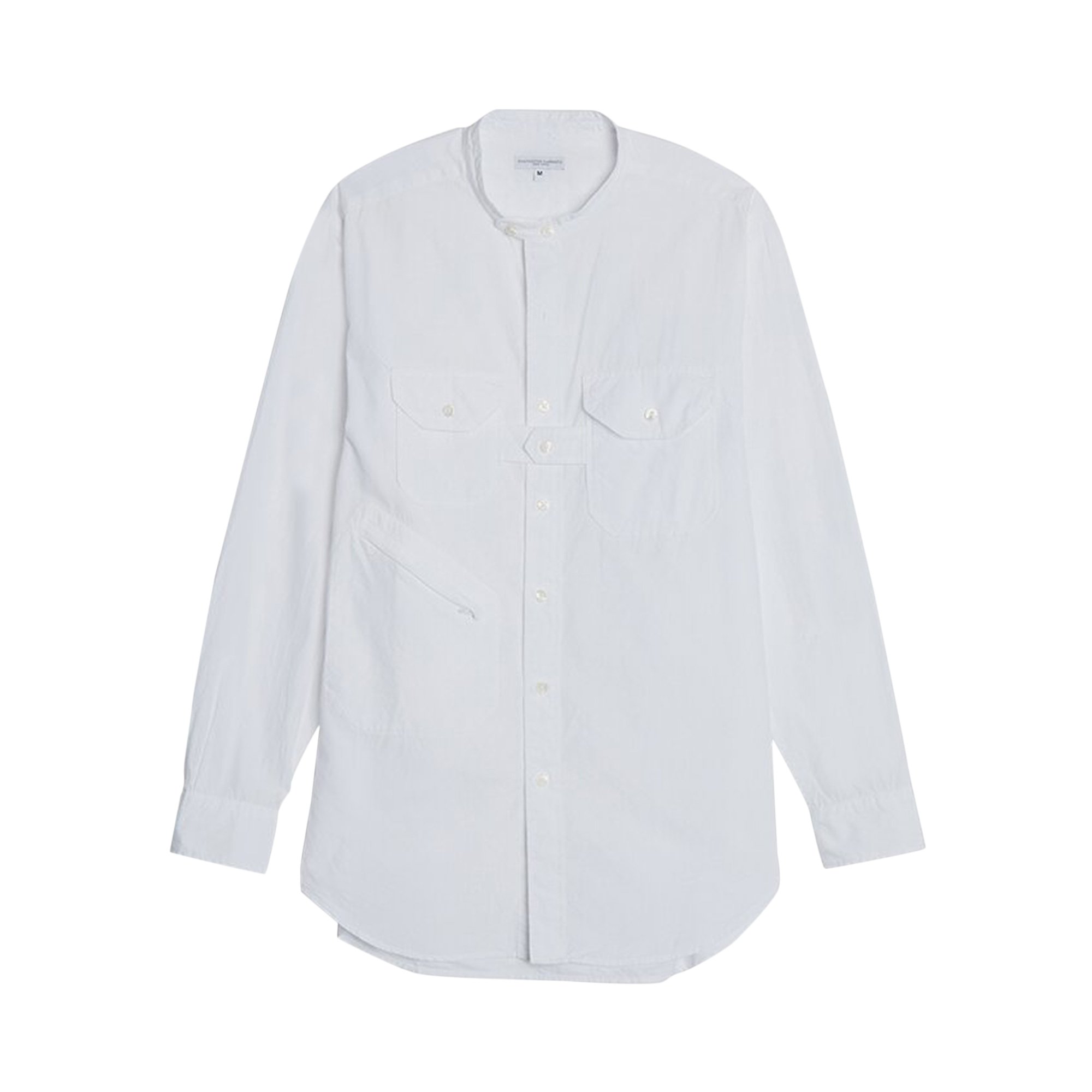 Engineered Garments 100's 2Ply Broadcloth Banded Collar Shirt 'White'