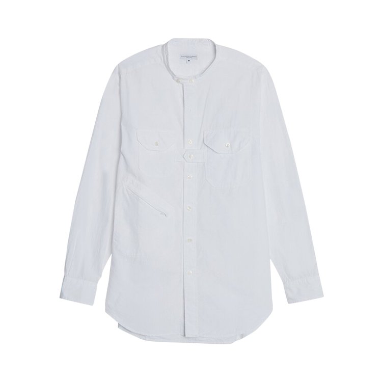 Engineered Garments 100's 2Ply Broadcloth Banded Collar Shirt 'White'