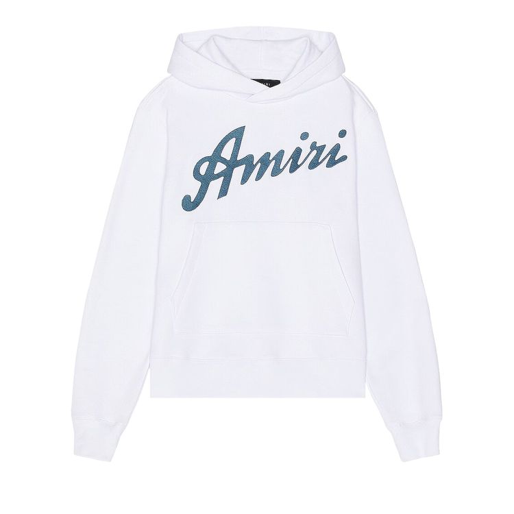 Amiri California Hawaiian Hoodie White