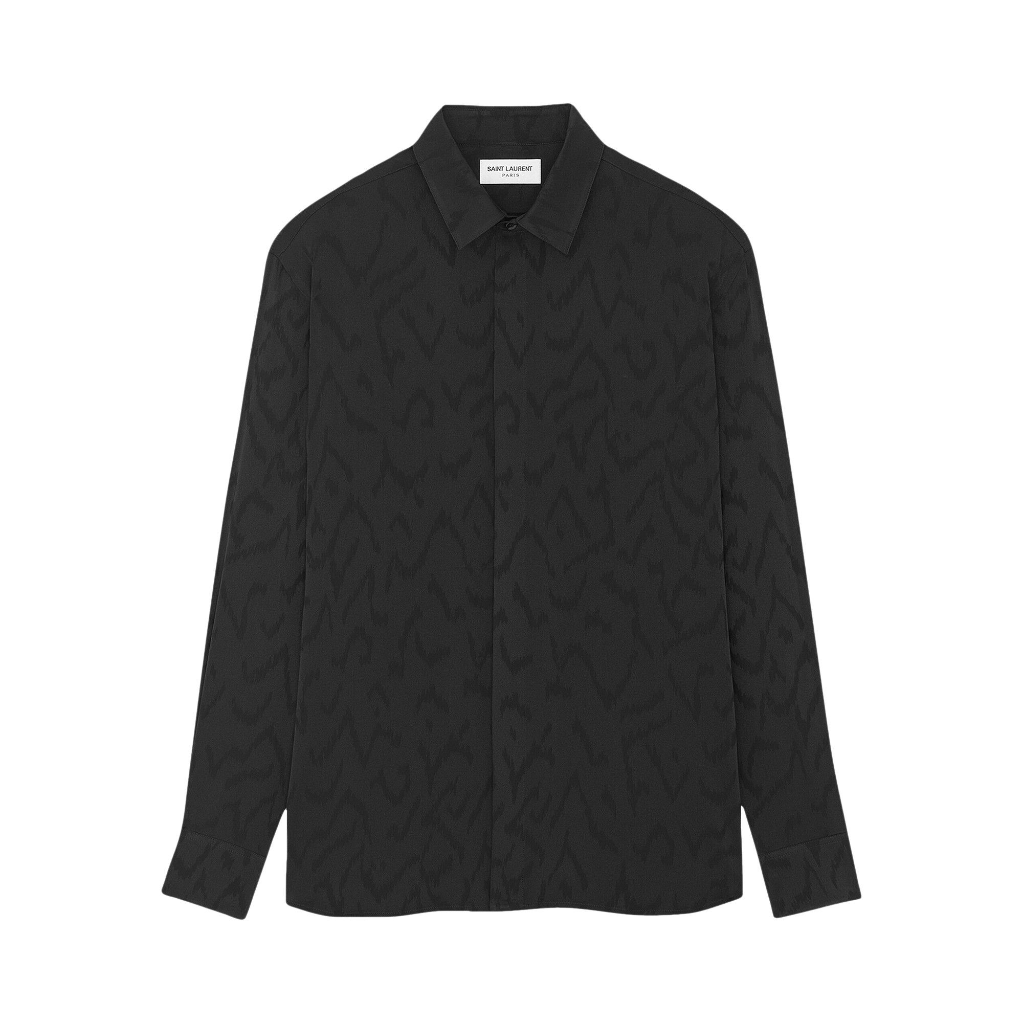Buy Saint Laurent Silk Shirt 'Black' - 646850 Y2G27 1000 | GOAT