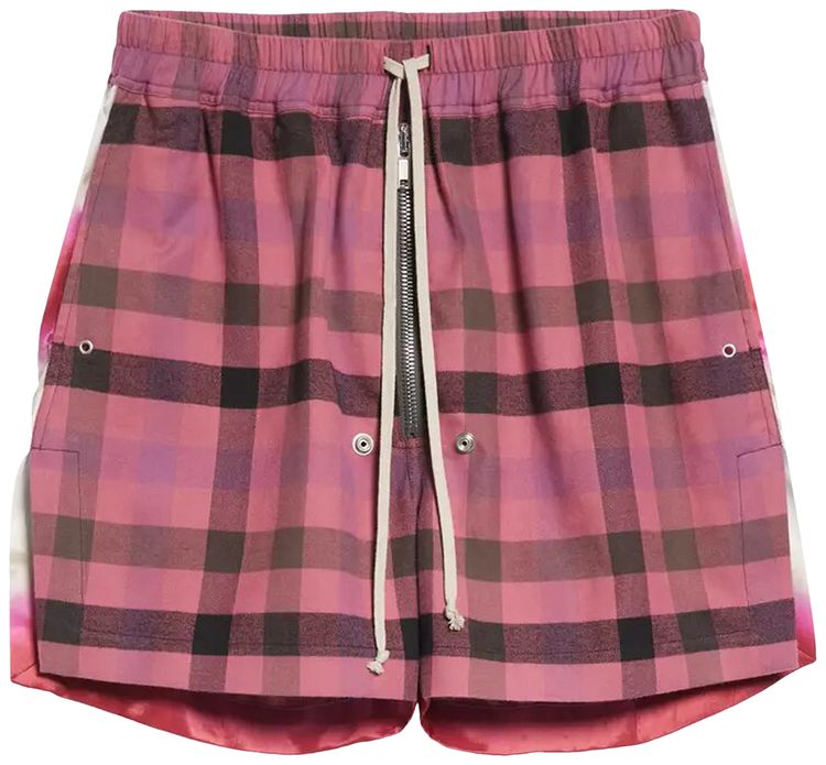 Rick Owens Bela Boxers Hot Pink PlaidFuchsia Plaid