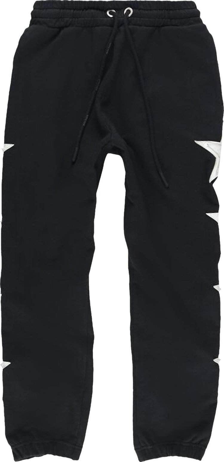 Palm Angels Patched Stars Vintage Sweatpants Black