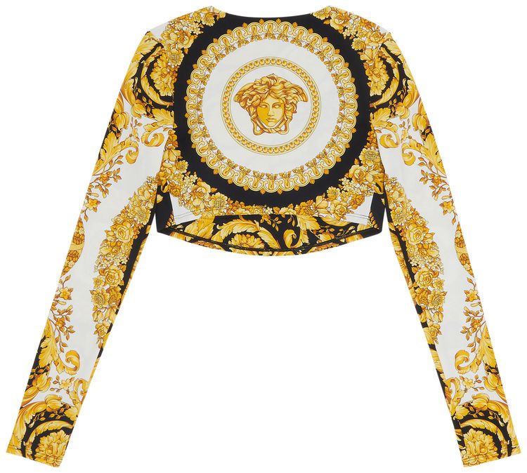 Versace Home Print Top WhiteGoldBlack