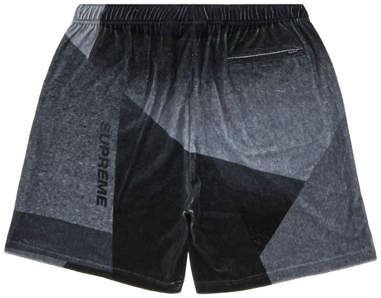 Supreme Geo Velour Short Black