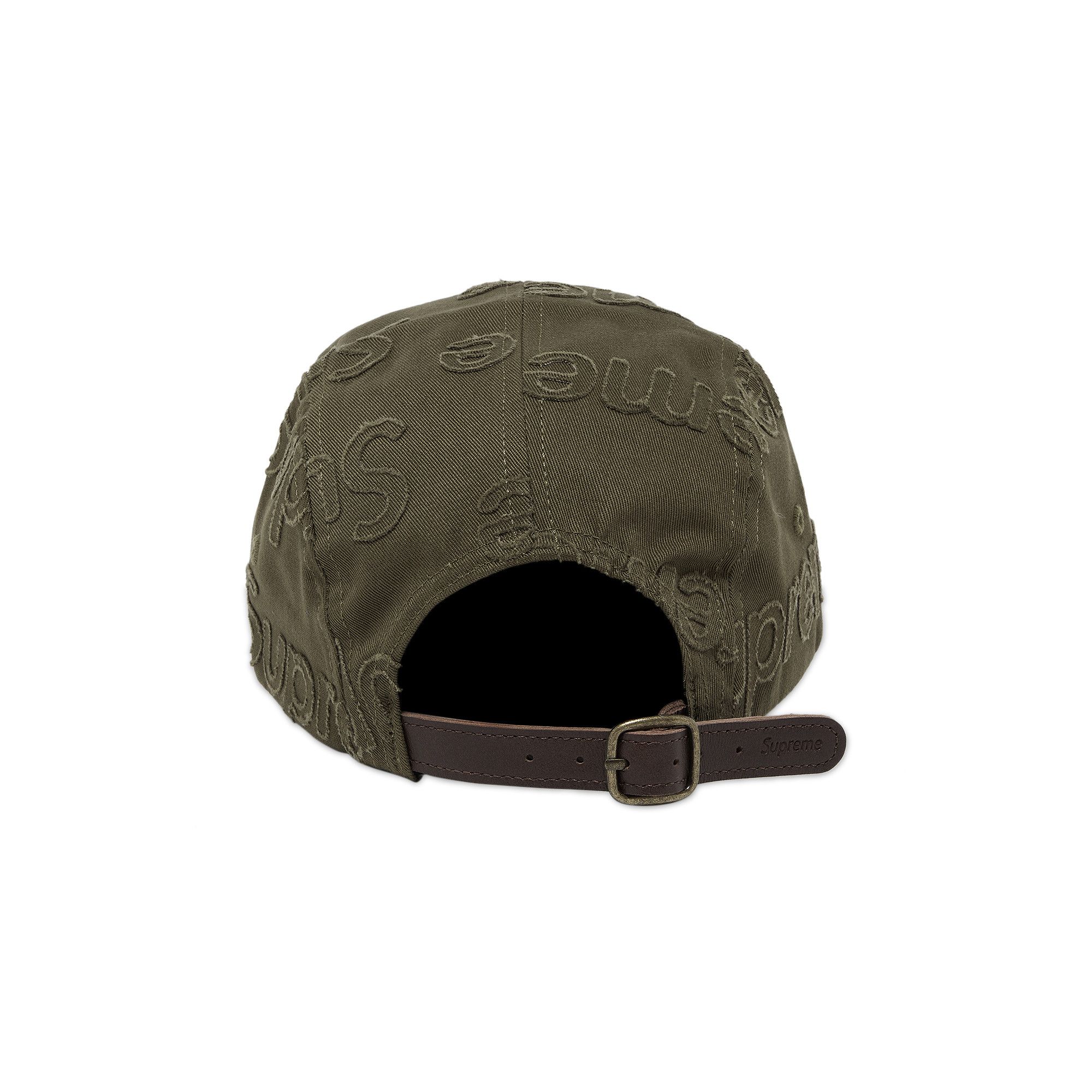 Buy Supreme Lasered Twill Camp Cap 'Olive' - SS23H14 OLIVE