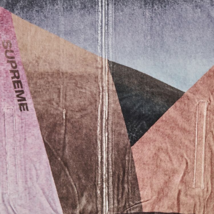 Supreme Geo Velour Track Jacket Pink
