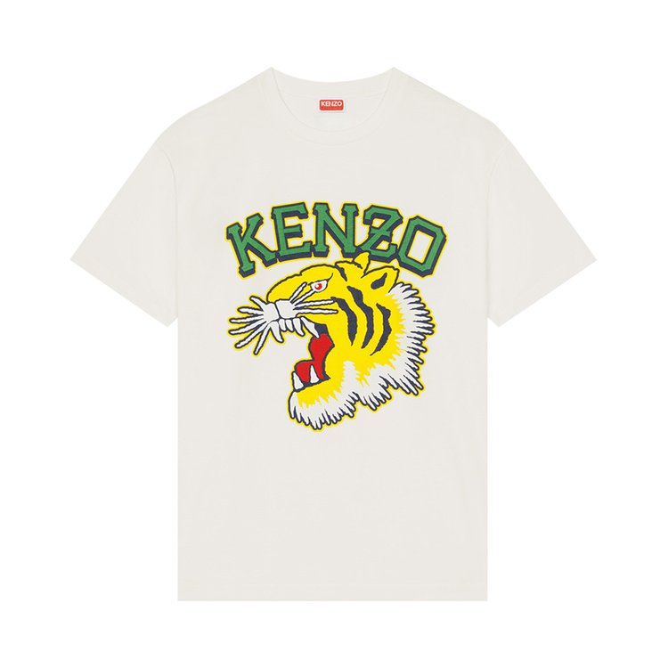 Kenzo Tiger Varsity Oversize T-Shirt 'Off White'
