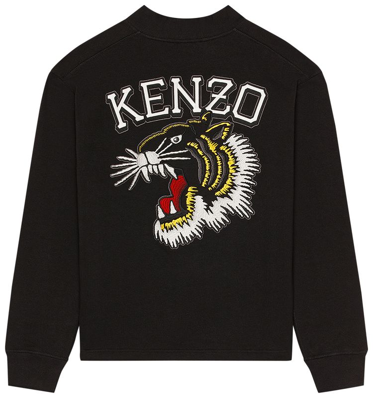 Kenzo Tiger Varsity Classic Cardigan Black