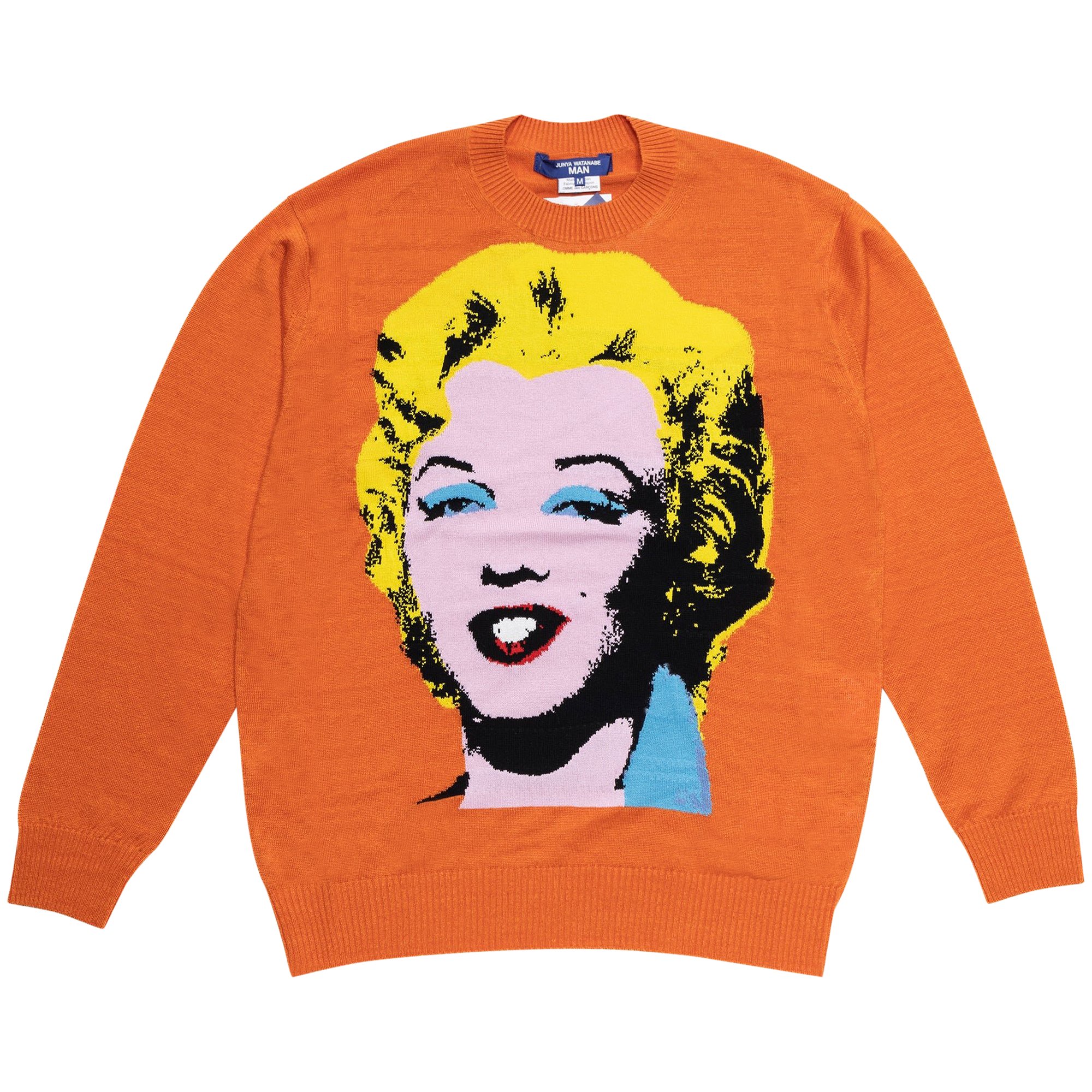 Junya Watanabe Andy Warhol Marilyn Monroe Knit Sweater 'Orange'