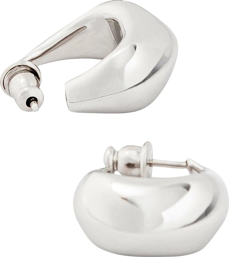 Lemaire Curved Mini Drop Earring Silver