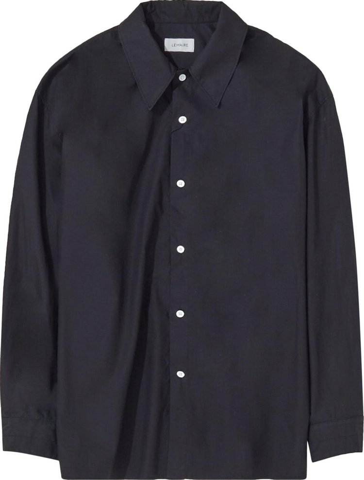 Buy Lemaire Twisted Shirt 'Black' - SH1015 LF588 999 | GOAT
