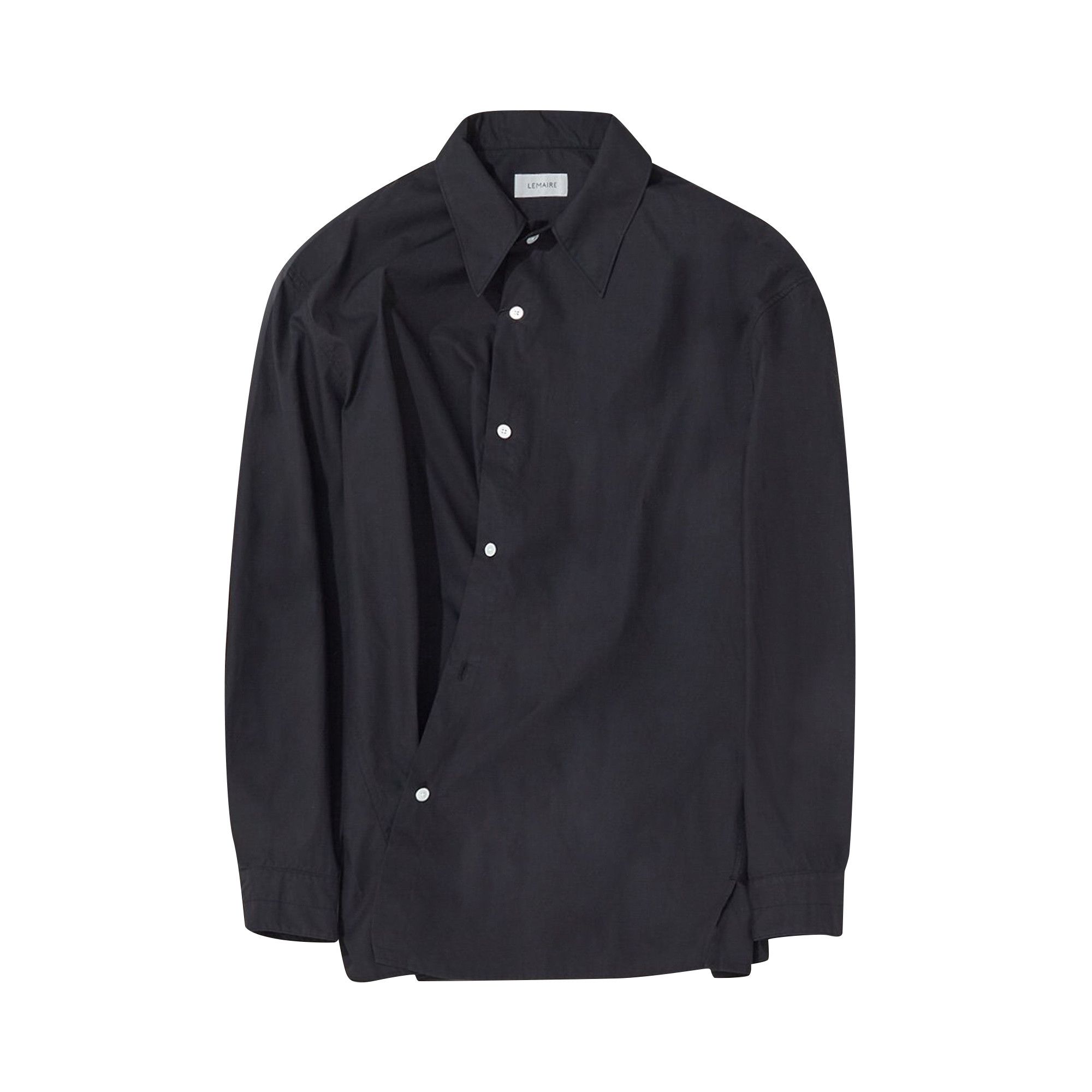Buy Lemaire Twisted Shirt 'Black' - SH1015 LF588 999 | GOAT