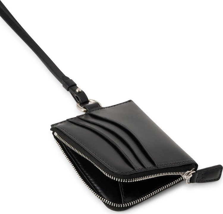 Lemaire Ransel Zip Card Holder Black