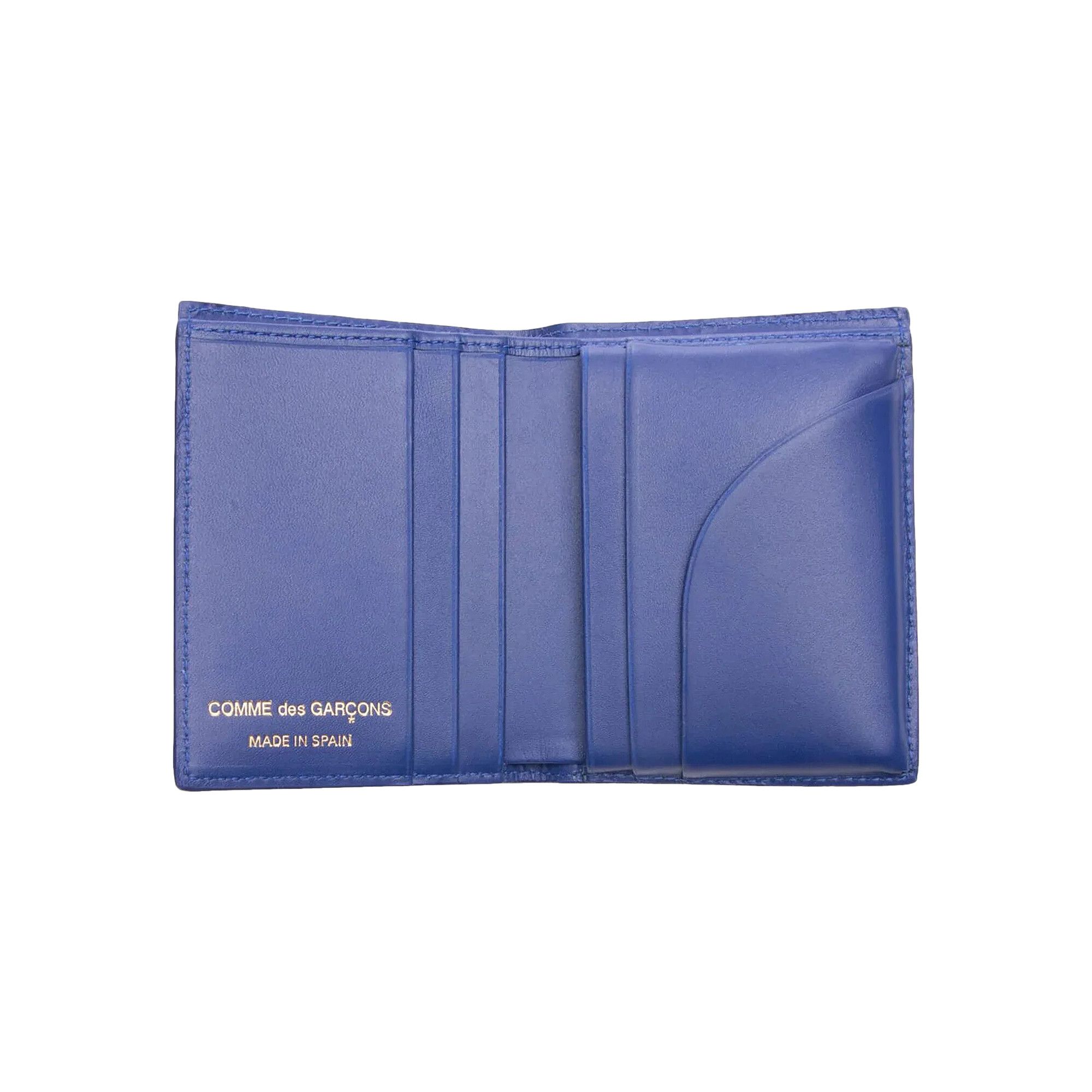 Buy Comme des Garçons Wallet Polka Dot Printed Wallet 'Navy