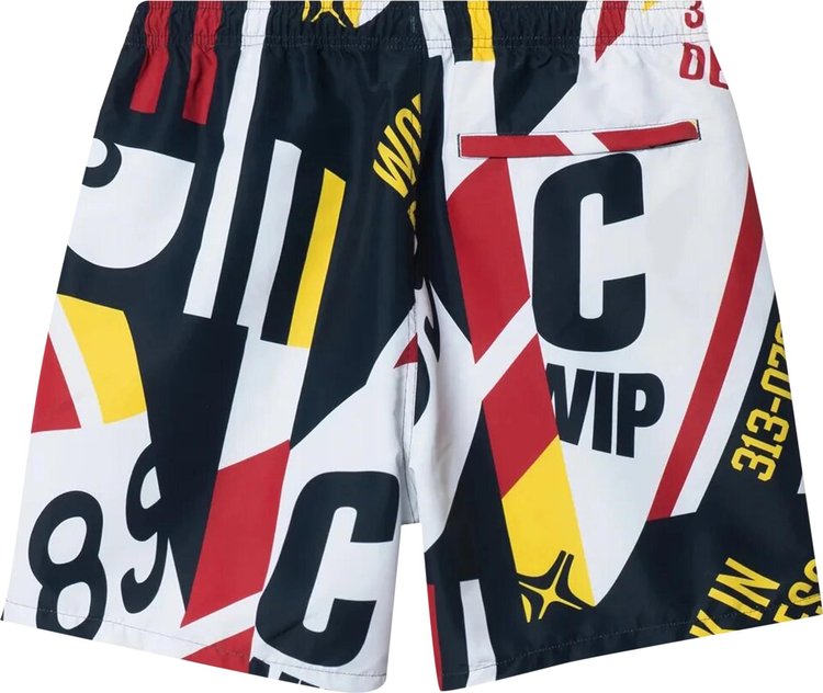 Carhartt WIP Island Swim Trunks Marina Print ArcadeWhite