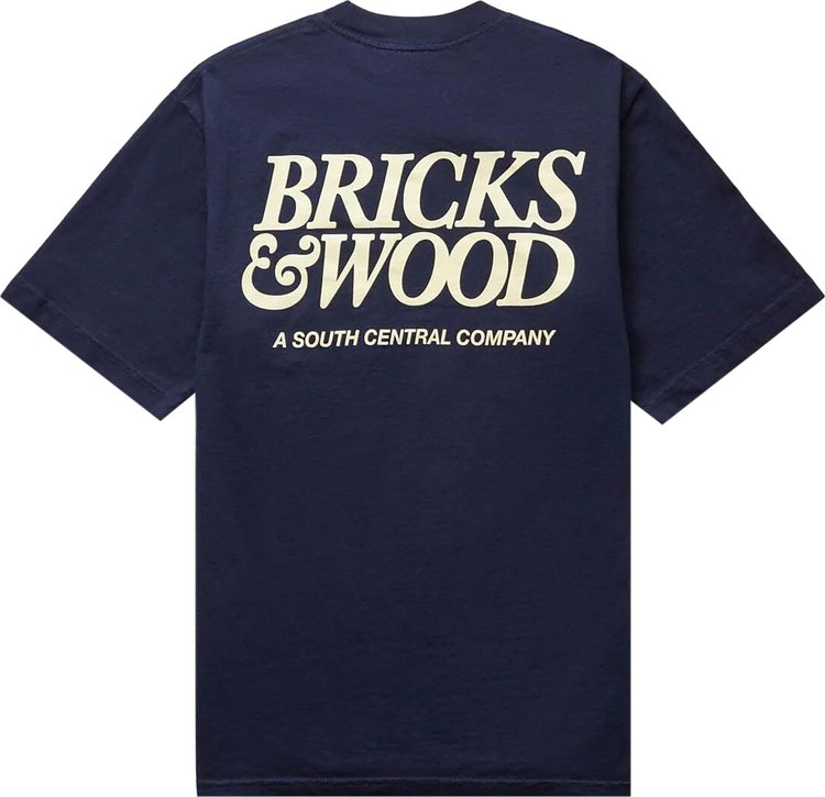 Bricks  Wood A South Central Company Tee Navy