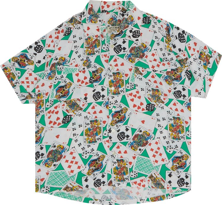 Vintage Vivienne Westwood x Malcolm McLaren Playing Card And Dice Button Up Shirt 'Multicolor'