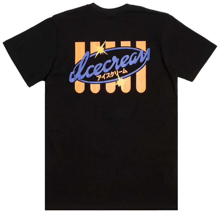 Icecream Store Front Short Sleeve Tee Black