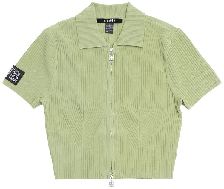 Ksubi League Short Sleeve Polo Green