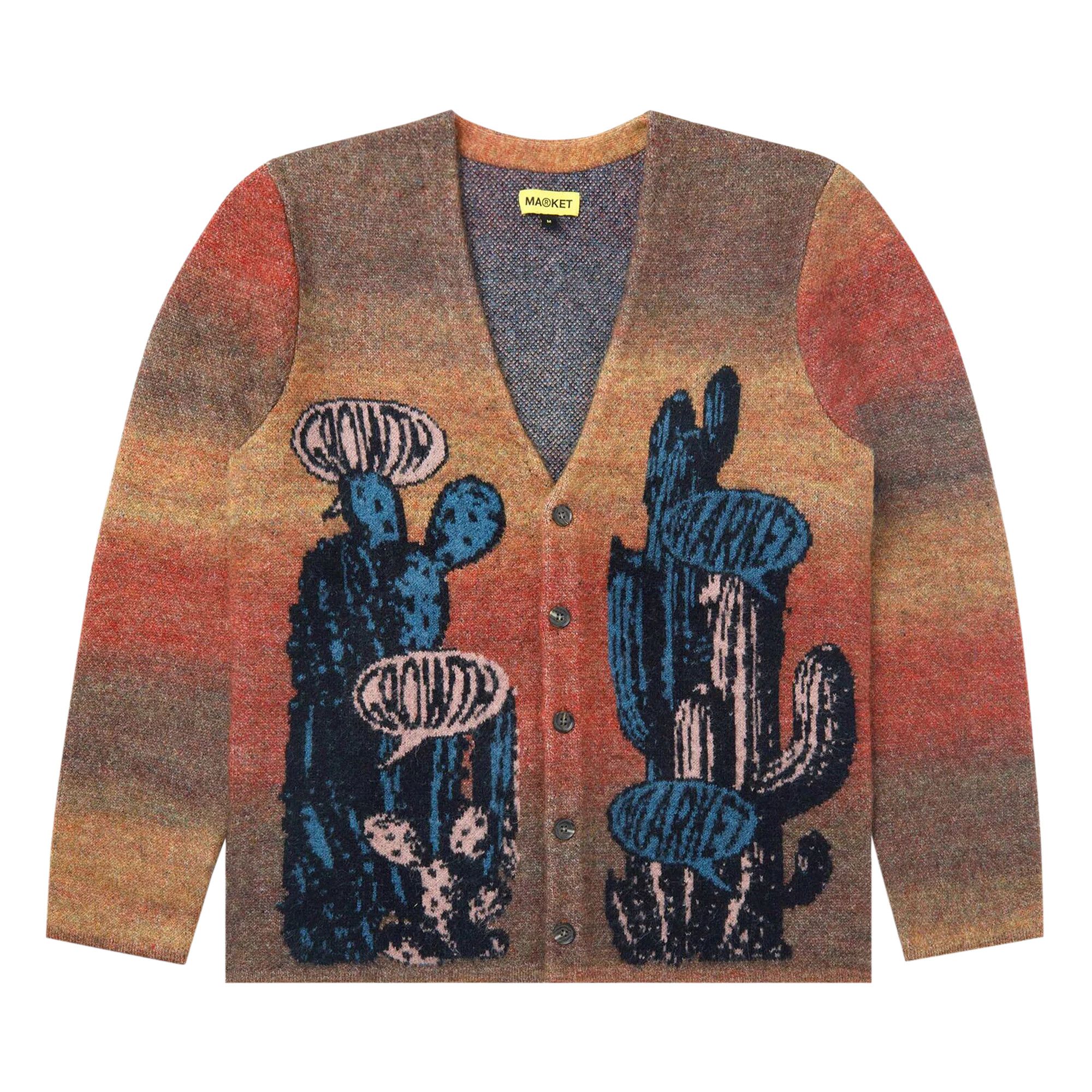 Buy Market Growth Jacquard Cardigan 'Orange' - 379000029 ORAN | GOAT