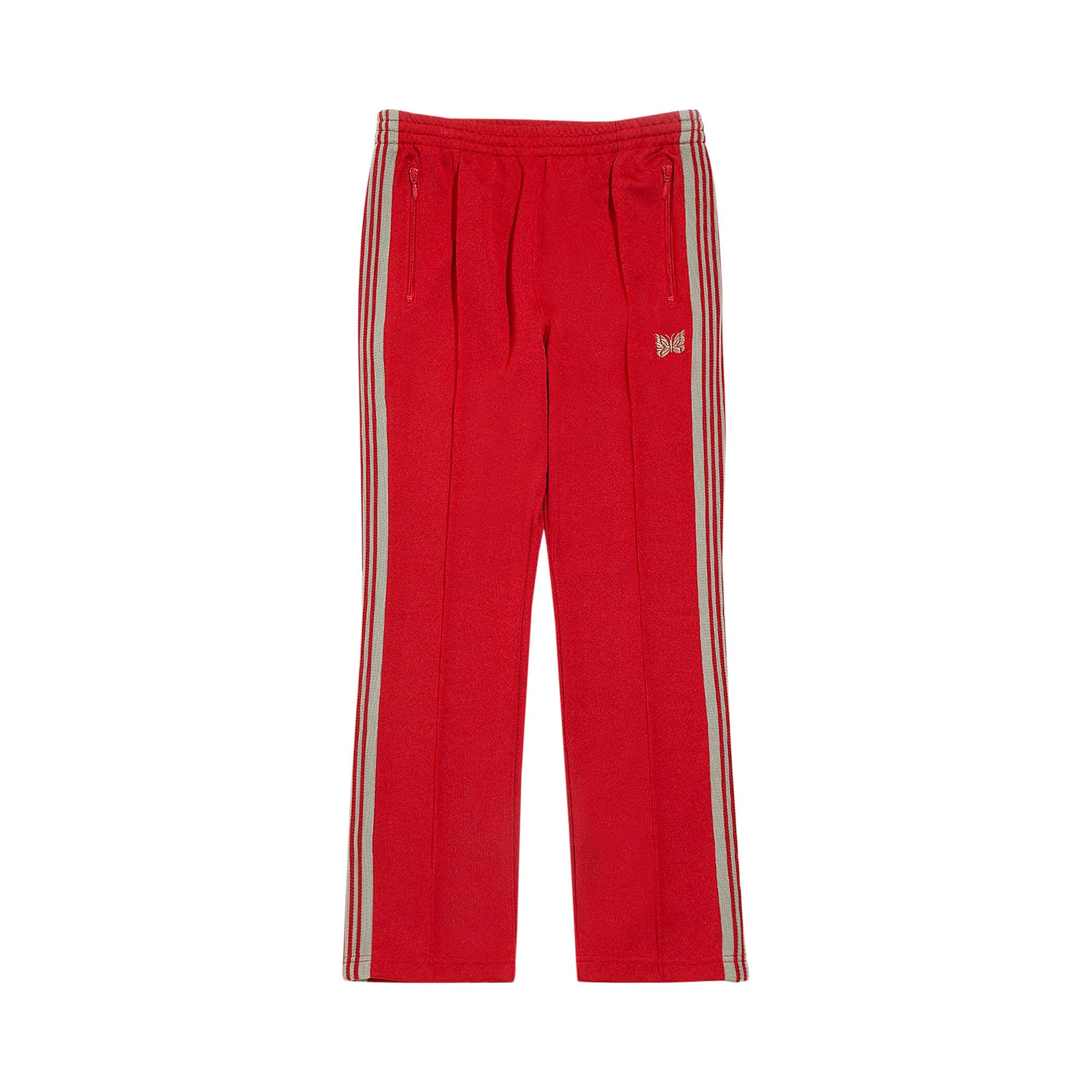Needles track pants hotsell red