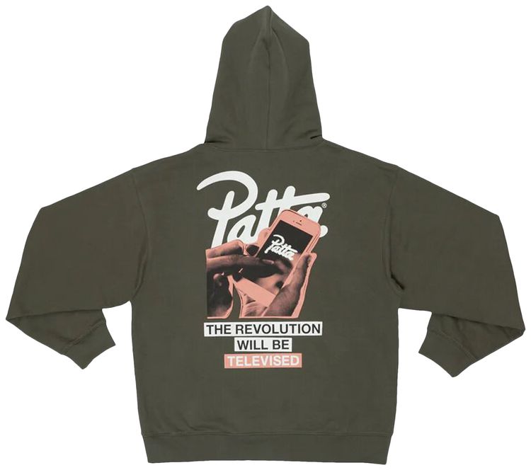 Patta Revolution Boxy Hooded Sweater Deep Depths