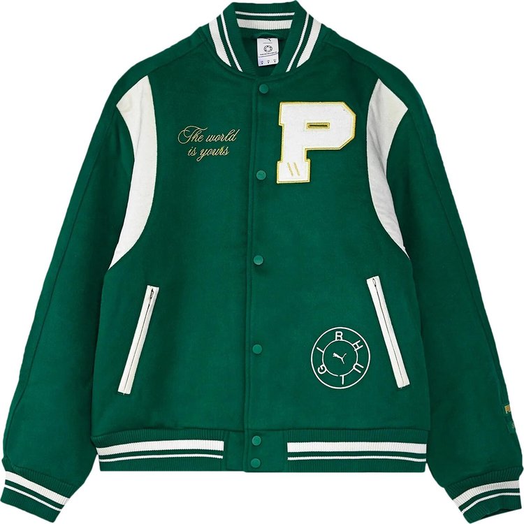 Puma x Rhuigi Varsity Jacket 'Evergreen'