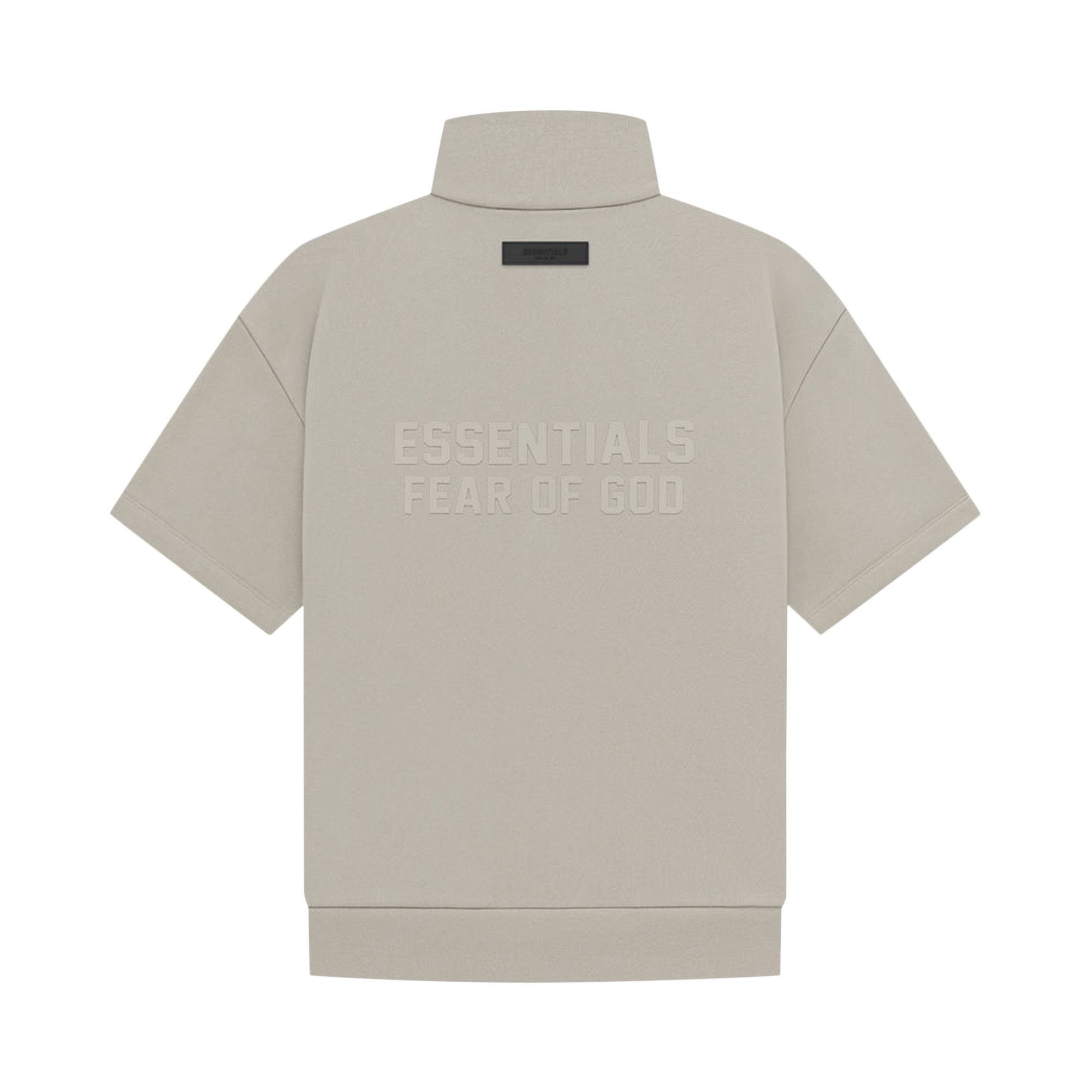 Buy Fear of God Essentials Half Zip 3/4 Sleeve Shirt 'Seal