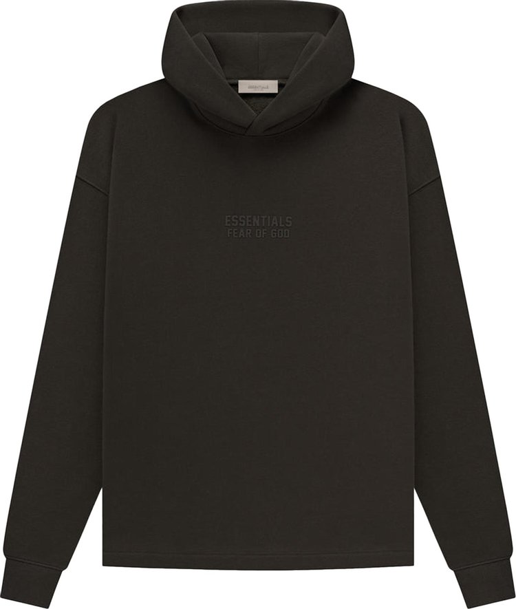 Buy Fear of God Essentials Relaxed Hoodie 'Off Black' - 192BT222090F | GOAT