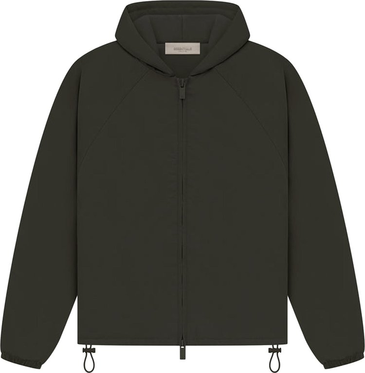 Fear of God Essentials Kids Full Zip Jacket Off Black