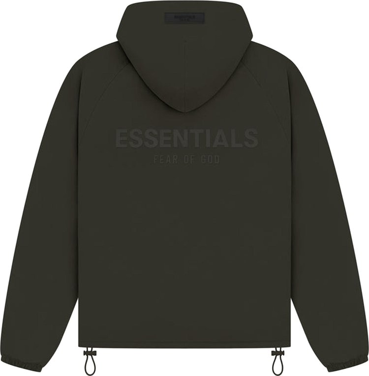 Fear of God Essentials Kids Full Zip Jacket Off Black